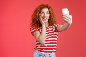 Person reading tech news on a smartphone